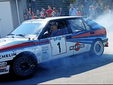 Miki Biason della Lancia Delta durante l'esibizione Miki Biason della Lancia Delta durante l'esibizione