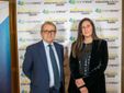 Il segretario generale di Mediafriends, Massimo Ciampa, con Chiara Osnago Gadda, event manager di Evolution Horizon Award