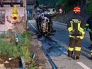 Schianto all'alba: vettura distrutta, una persona in ospedale