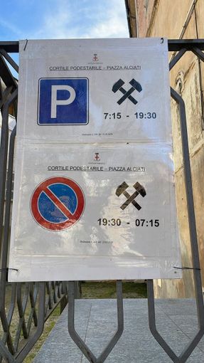 Riapre il parcheggio del Cortile comunale