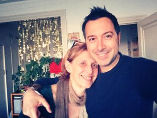 Luca Bianchini e Ornella, la proprietaria dell'Italian Bookshop di Londra Luca Bianchini e Ornella, la proprietaria dell'Italian Bookshop di Londra