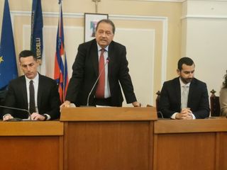 Il presidente della Provincia Gilardino, Corsaro e Marnati