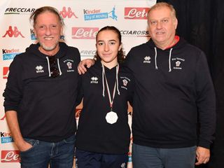 Lucia Miglino con Zenga e Tassinari (foto Team Bizzi)
