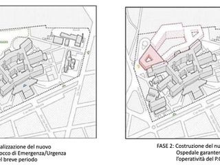In rosa la costruzione del blocco emergenza-urgenza e del nuovo presidio