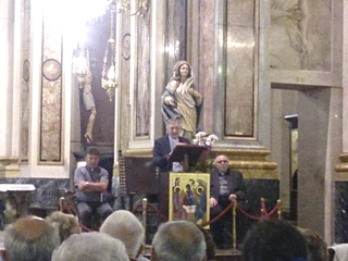 L'incontro a Trino tra i fedeli e il vicario generale Allolio