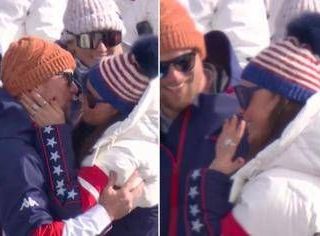 Proposta di matrimonio alle Olimpiadi, Johnson dice sì Proposta di matrimonio alle Olimpiadi, Johnson dice sì