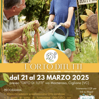 Cigliano: tre giorni di corso (gratuito) "L'orto di tutti"