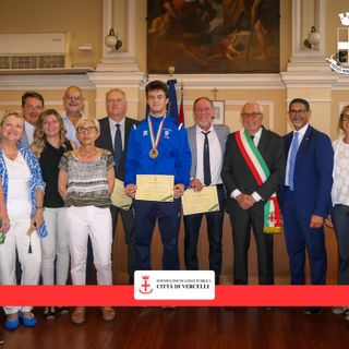 Vercelli festeggia Ettore Leporati, campione italiano di spada