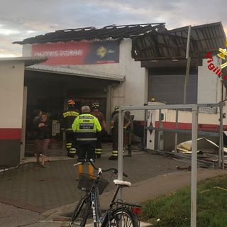 L'intervento dei Vigili del Fuoco a Cigliano