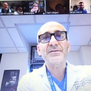 Il dottor Francesco Serafini in collegamento con il Rotary