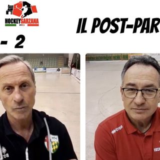 Sotto al risultato, da sinistra: Roberto Crudeli, allenatore di Engas Hockey Vercelli e Paolo De Rinaldis, mister di Gamma Innovation Sarzana Sotto al risultato, da sinistra: Roberto Crudeli, allenatore di Engas Hockey Vercelli e Paolo De Rinaldis, mister di Gamma Innovation Sarzana