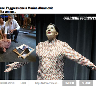 In alto a sinistra, l'appuntato scelto Emilio Figus, al centro Marina Abramovic