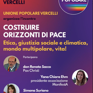 “Costruire orizzonti di pace”: incontro al Circolino il 15 dicembre