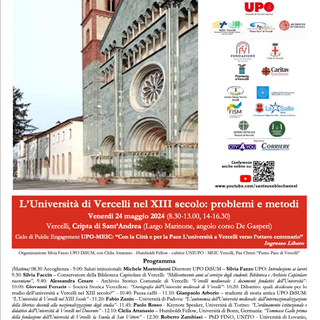 Un seminario dedicato all’ Università di Vercelli nel XIII° secolo