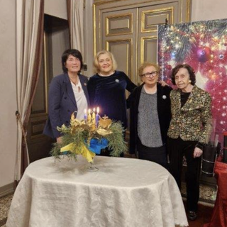 Scambio di auguri e... bolle di sapone al Saroptimist