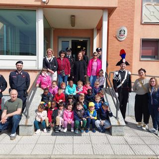 Arborio, i bimbi della materna ospiti della Stazione Carabinieri