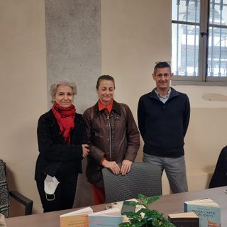 L'assessore Gianna Baucero, Sara Cometti e Maurizio Massa