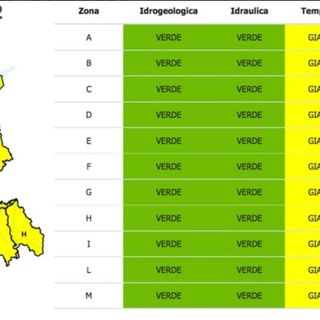 Meteo: martedì allerta giallo su tutto il Piemonte