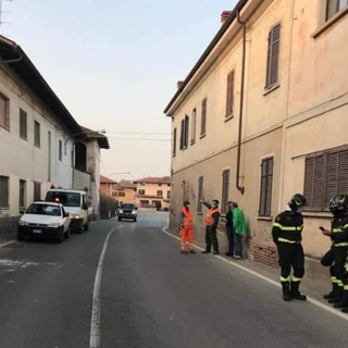 L'intervento dei Vigili del Fuoco a Balocco