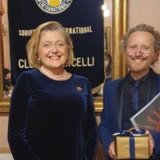 La presidente Rita Manuela Chiappa con Giulio Dogliotti