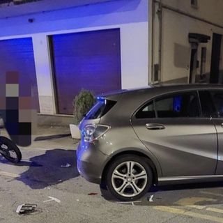 Scontro auto - moto: 16enne in ospedale