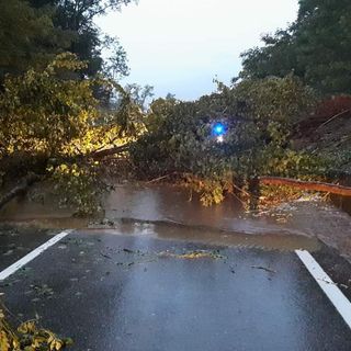 Frana sulla provinciale: traffico bloccato da e per Valduggia