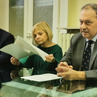 Ferraris, Guglielmotti e Corsaro alla presentazione del piano assunzioni