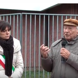 Piero Angela con il sindaco Maura Forte