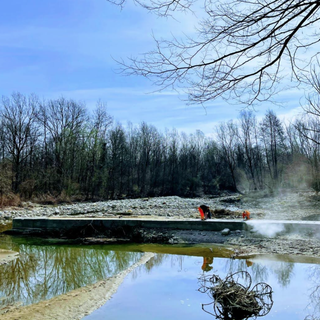 Sesia: pulizia dell'alveo alla Ca d'Assi