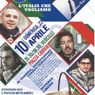 “Ancora Italia" si presenta: atteso a Vercelli il leader nazionale
