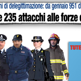 Otto aggressioni al giorno contro le forze dell'ordine: &quot;Adesso basta!&quot;