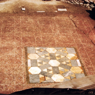 Un'immaginei dei mosaici presenti nell'area