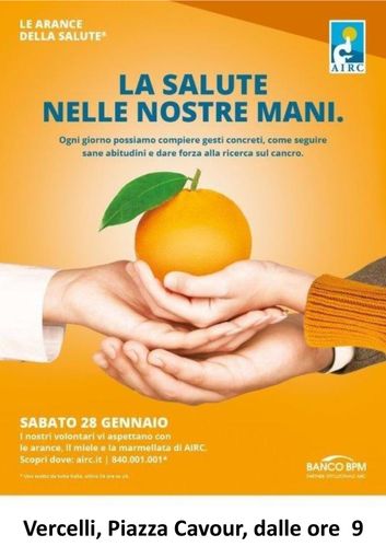 Tornano le arance della salute Airc