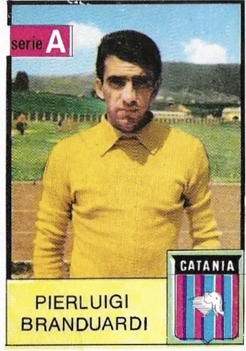 Branduardi, con la maglia del Catania, in serie A Branduardi, con la maglia del Catania, in serie A