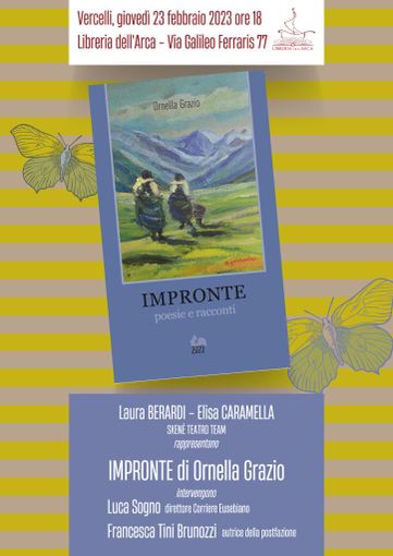 "Impronte": Ornella Grazio presenta il suo libro "Impronte": Ornella Grazio presenta il suo libro