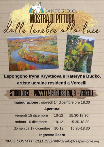 StudioDieci, in mostra le opere di due pittrici ucraine StudioDieci, in mostra le opere di due pittrici ucraine