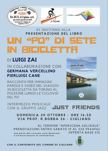 "Un "PO" di sete in bicicletta" alla So.M.S. di Cigliano