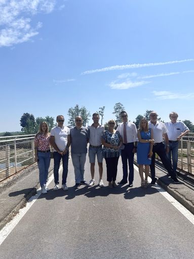 Riaperto il ponte di Casanova Elvo, danneggiato dal maltempo a Pasqua