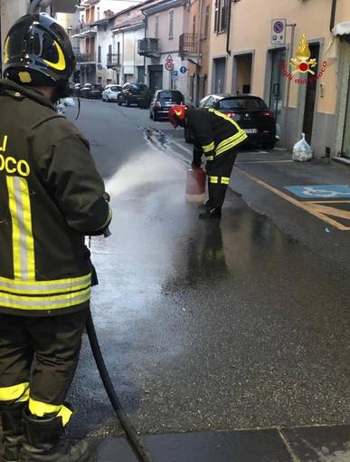 L'intervento di martedì sera a Santhià