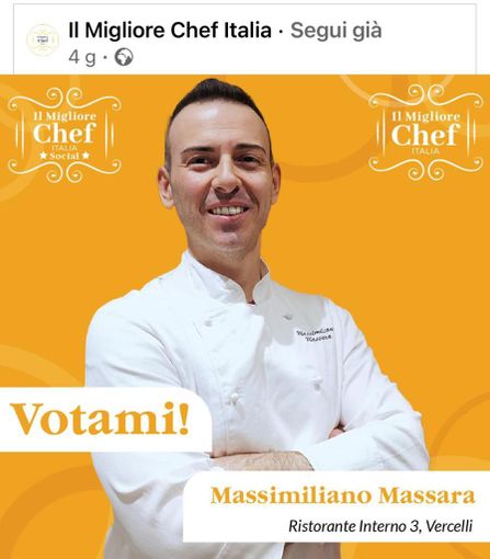 Max Massara, di "Interno 3", è in corsa per “Il Migliore Chef Italia”