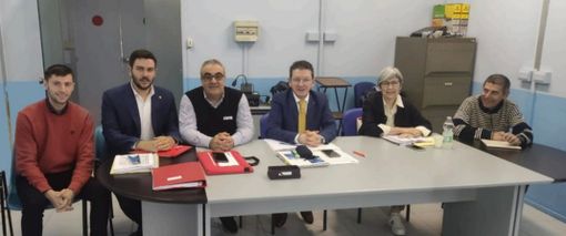 Da sinistra: Simone Cuozzo, Leonardo Dolce, Andrea Campasso, Luca Vannelli, Elena Porro, Sandro Crestani