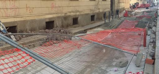 Via Duomo: vandali in azione nel cantiere Via Duomo: vandali in azione nel cantiere