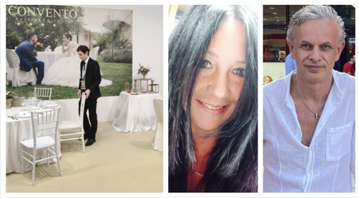 L'interno de Il Convento, la scrittrice Cristina Origone, il blogger e operatore culturale Raffaele Borghesio L'interno de Il Convento, la scrittrice Cristina Origone, il blogger e operatore culturale Raffaele Borghesio