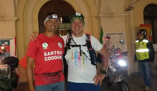 La foto scattata alla partenza da Santhià La foto scattata alla partenza da Santhià