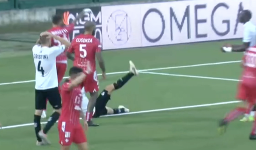 Arrighini-gol: Pro Vercelli in vantaggio dopo 45'