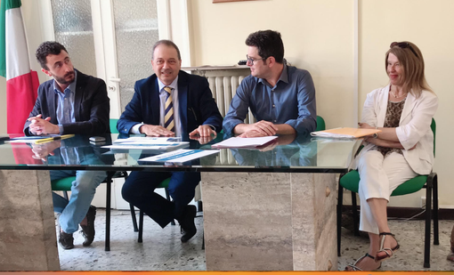 Da sin: Emanuele Pozzolo, Andrea Corsaro, Alberto Marazzato e Ketty Politi