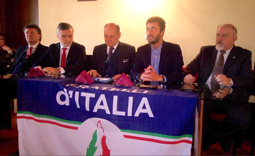 Da sin: Roberto Rosso, Stefano Pasquino, Fabrizio Comba, Emanuele Pozzolo e Diego Marchetti