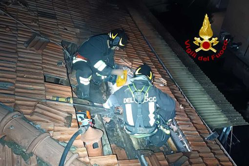 Principio di incendio in corso Magenta