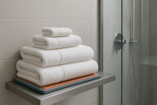 Asciugamani da hotel, il dettaglio che trasforma il bagno in un’esperienza di comfort Asciugamani da hotel, il dettaglio che trasforma il bagno in un’esperienza di comfort