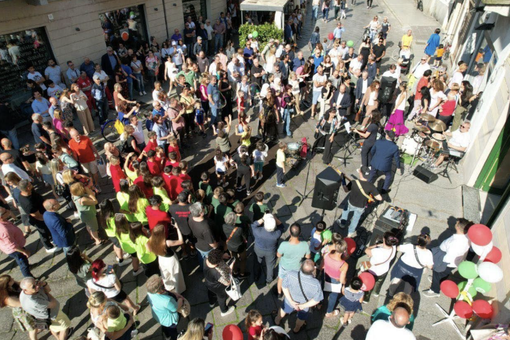 Foto alla presentazione della candidatura di Olmo (foto ufficio stampa Olmo)